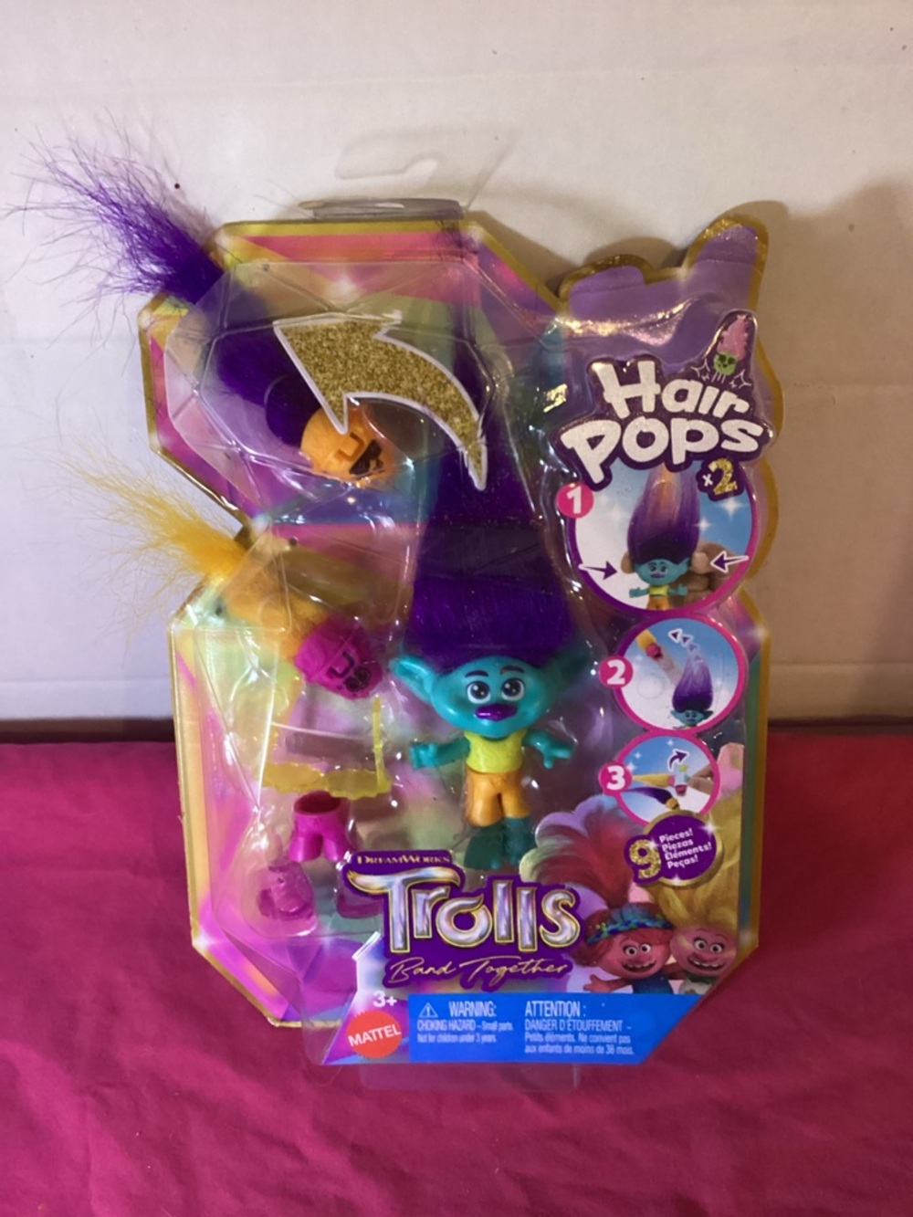528-2023 Mattel DreamWorks Trolls Band Together Hair Pops Branch Doll
